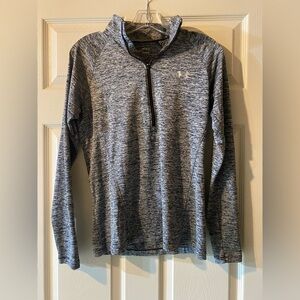 Under Armour Womens Medium Loose Fit Heatgear Long Sleeve Quarter Zip Pullover